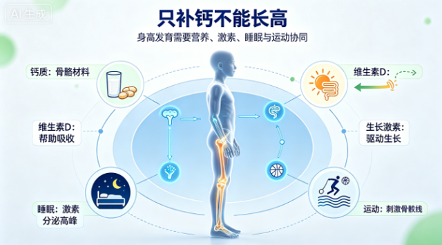 只补钙就能长高吗？别让单一认知耽误了身高发育！